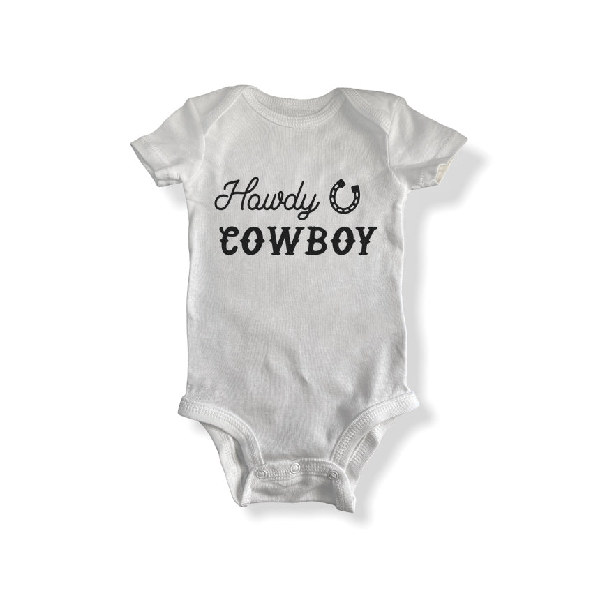 Howdy Cowboy Baby Onesie
