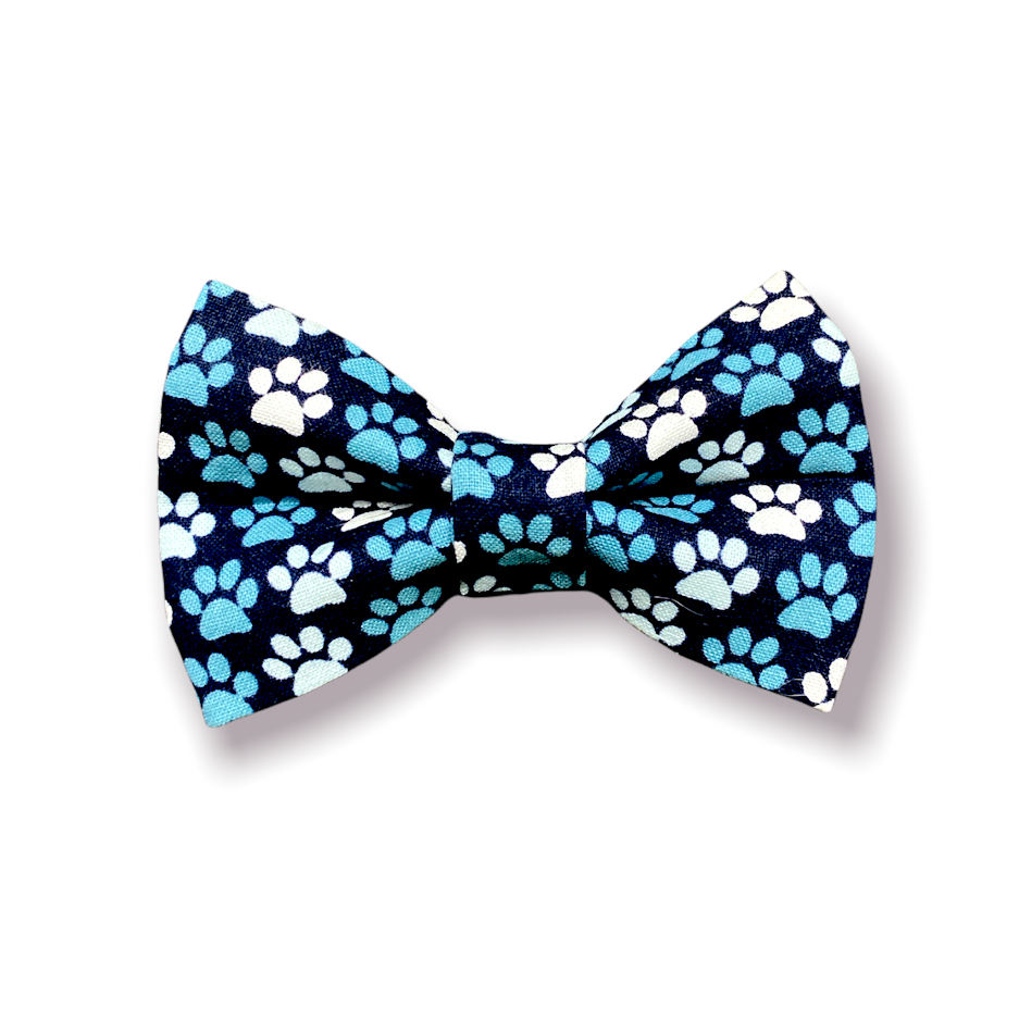Blue Paws Bow Tie